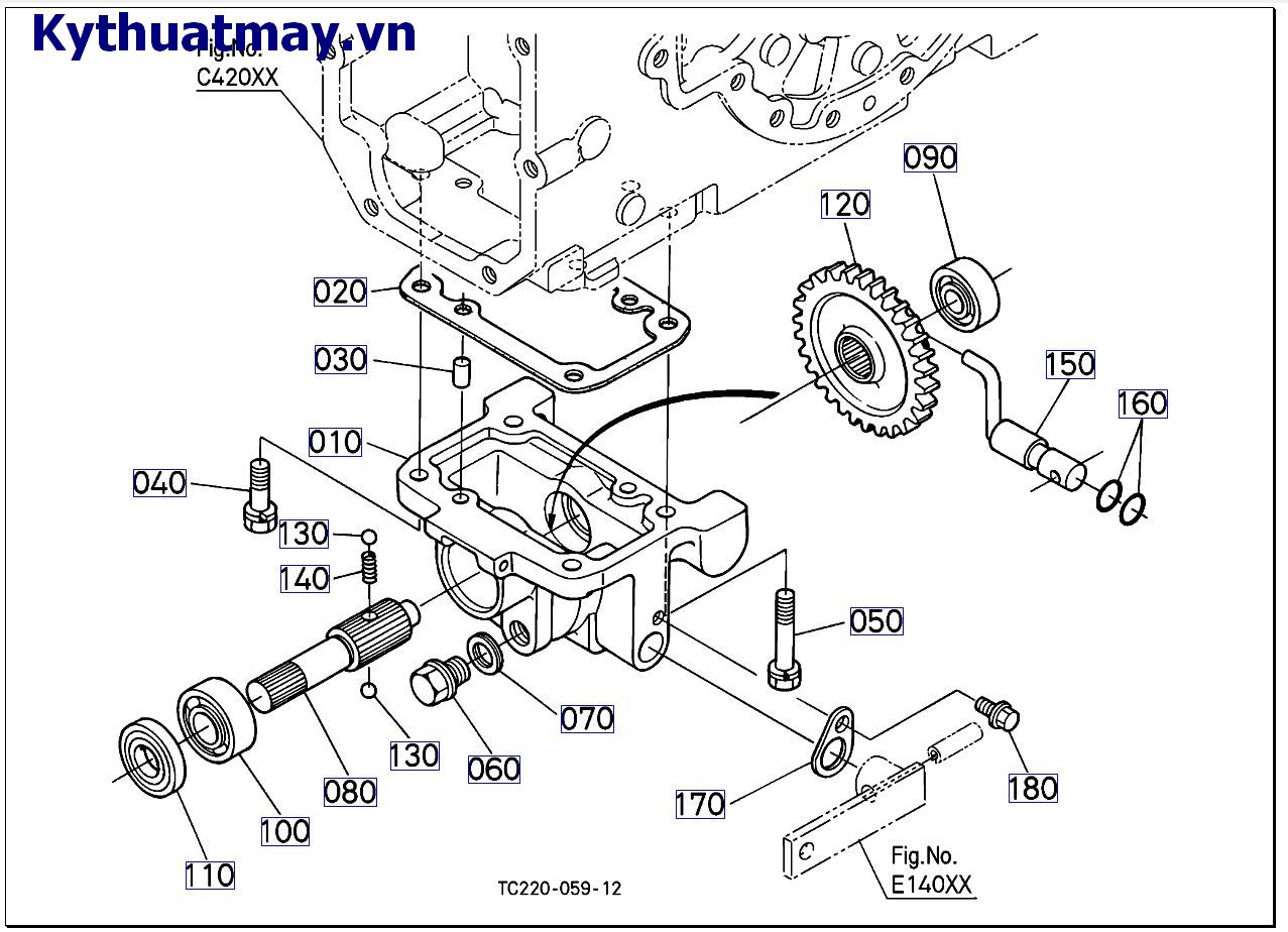 Trục bánh lái xe trước